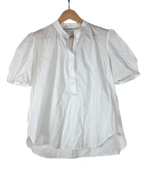 Max Volmary minimalist cotton puff sleeves Buttons mother of pearl Shirt